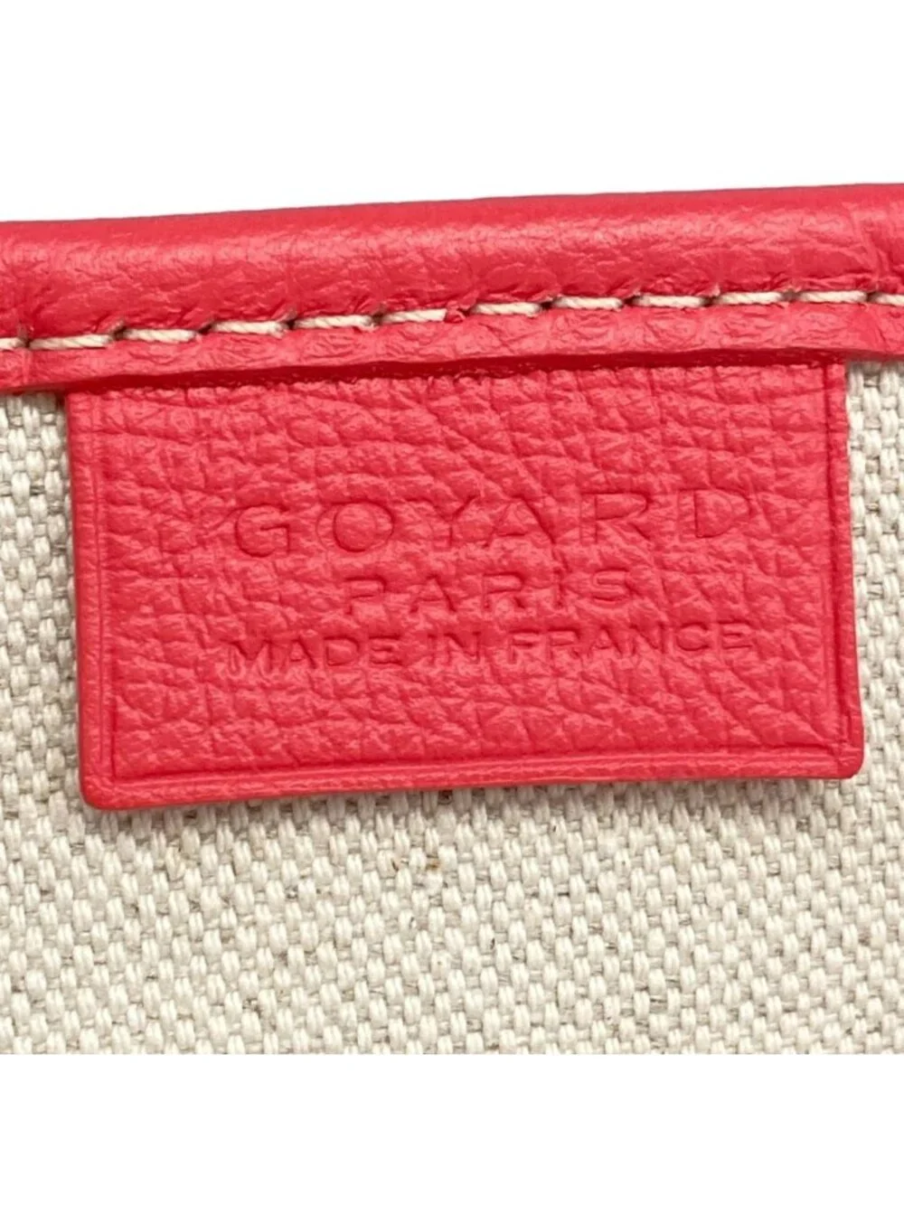 Goyard Tote Bag Poitiers Pink Markage Leather
